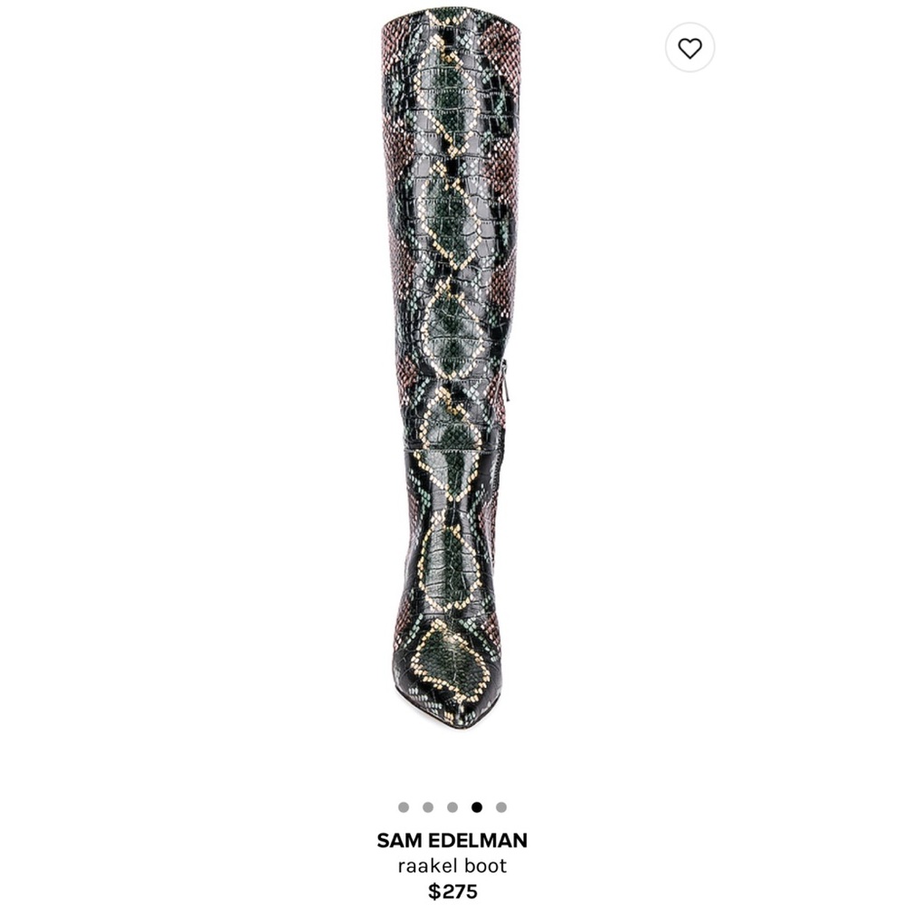 New! Sam Edelman Raakel Snakeskin Boots - Revolve